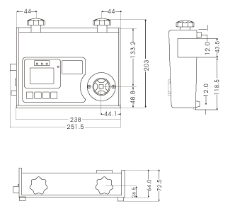 M2I-QLS0100系列抗干擾高頻電動工具扭力測試儀外觀尺寸